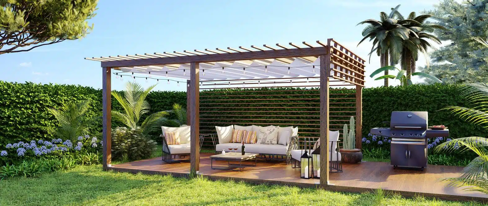 Aménagement terrasse bois exotique 