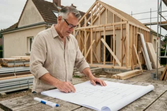 Architecte consultant des plans pour une extension de maison de 40 m2 sans permis de construire
