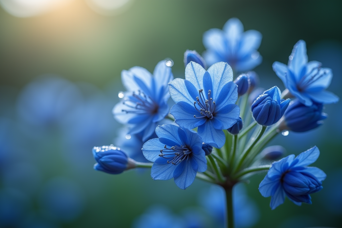 arbustes bleus