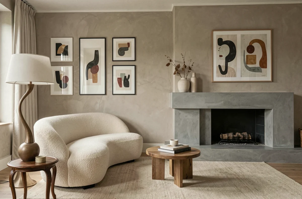 Mise en scène d'un salon contemporain par Scène de Vie avec mobilier design et accessoires soigneusement choisis